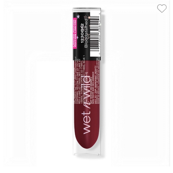 NWT Wet N Wild Megalast Liquid Catsuit Lipstick, BLOODSTAINED Halloween cosplay - Picture 1 of 10